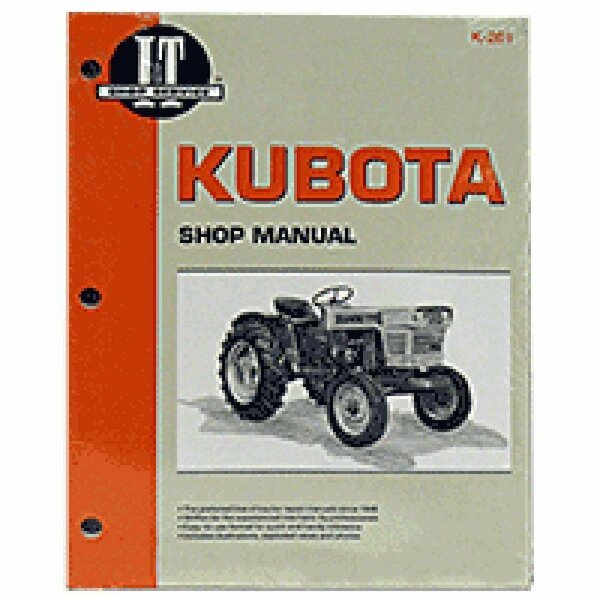 Aftermarket I&T Shop Manual Fits Kubota Tractors B5100 B6100 B7100 L175 L185 L210 L225 MAR60-0023